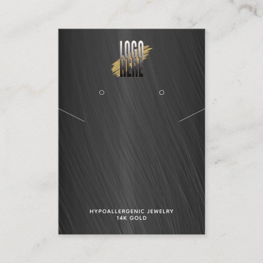 Grijs ketting weergeven Logo Sociale media   Visitekaartje (Voorkant)