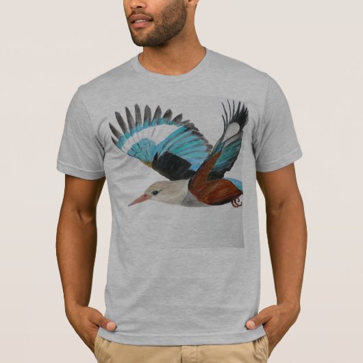 Grijs Kingfisher t-shirt! T-shirt (Voorkant)