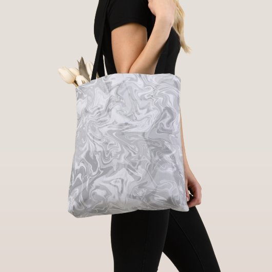 Grijs kleurpatroon. Abstract lek Tote Bag (Dichtbij)