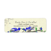 grijs koninklijk blauw label voor losgeld (Voorkant)