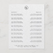 Grijs Kraft Elegaant Restaurant Afhaalmenu & Logo Flyer (Achterkant)