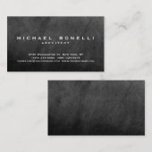Grijs krijtbordpatroon Eenvoudig gewoon Visitekaar Visitekaartje (Voorkant / Achterkant)