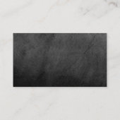 Grijs krijtbordpatroon Eenvoudig gewoon Visitekaar Visitekaartje (Achterkant)