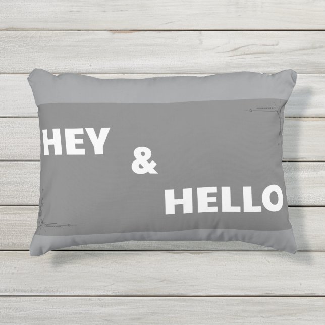 Grijs kussen voor mijn winkel (Voorkant)