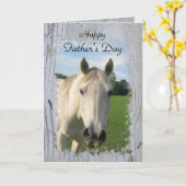 Grijs kwartpaard op witwasbord kaart (Gele Bloem)