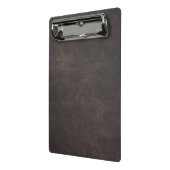 Grijs leder mini klembord (Angled2)