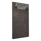 Grijs leder mini klembord (Schuin)