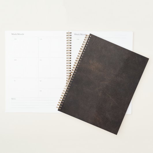 Grijs leder planner (Display)
