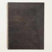 Grijs leder planner (Voorkant)