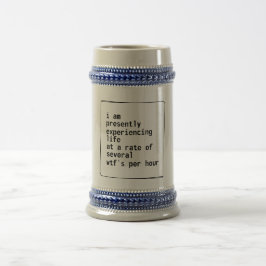 grijs leven met een snelheid van meerdere wtf ' s  bierpul