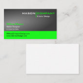 Grijs Licht en Lime Green Corporate Visitekaartje (Voorkant / Achterkant)