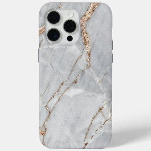 Grijs Licht Marmeren Steen Textuur Achtergrond iPhone 15 Pro Max Hoesje