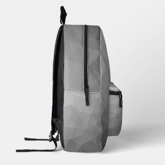 Grijs licht Verloop Geometrisch Mesh Patroon Bedrukte Rugzak (Links)