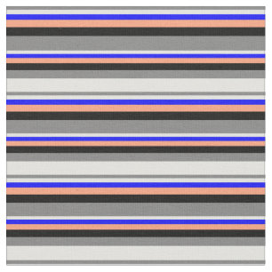 Grijs, Lichte Cyaan, Blauw, Lichte Zalm, en Zwart Stof
