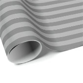 Grijs & Lichtgrijze Strepen Cadeaupapier (Rol Hoek)