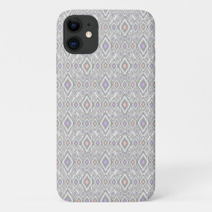 Grijs, lila, koraal, diamanten op een wit Case-Mate iPhone case