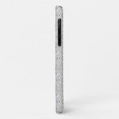 Grijs, lila, koraal, diamanten op een wit Case-Mate iPhone case (Achterkant/links)