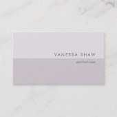 Grijs Lila | Modern Colorblock Visitekaartje (Voorkant)