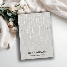 GRIJS LINNEN LICHTE SNAREN KETTING BAND DISPLAY