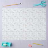 Grijs lint en blauwe stippen tissue paper tissuepapier (Craft)
