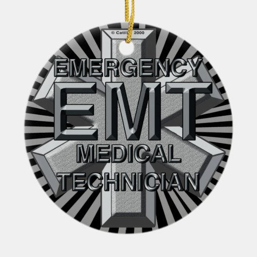 Grijs Logo EMT Ornament (Voorkant)