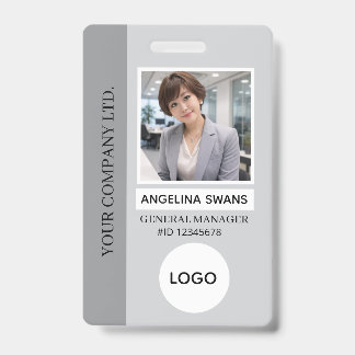 Grijs | Logo foto-medewerker Badge