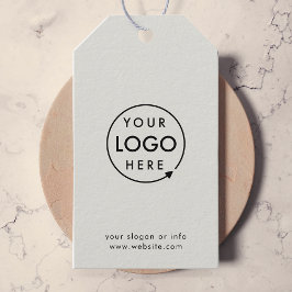 Grijs logo | Zakelijk professioneel modern minimaa Cadeaulabel