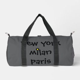 Grijs Londen Milaan Ibiza Duffle Travel Gym Bag Plunjezak