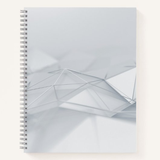 Grijs Low-Poly Bullet Journal / Lined Notitieboek (Voorkant)