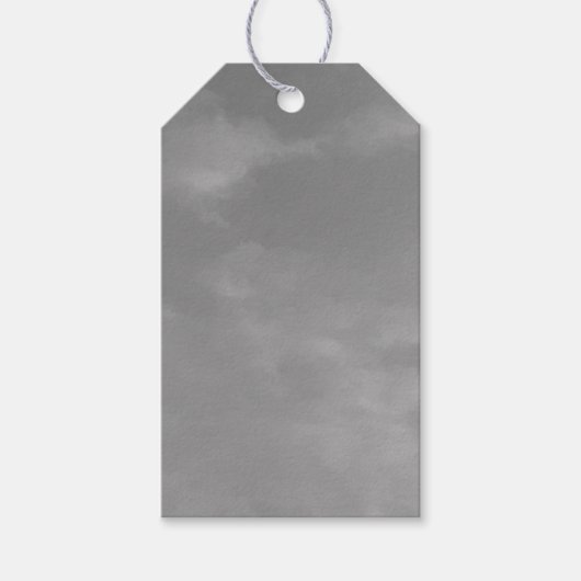 grijs luchtruim cadeaulabel (Voorkant)