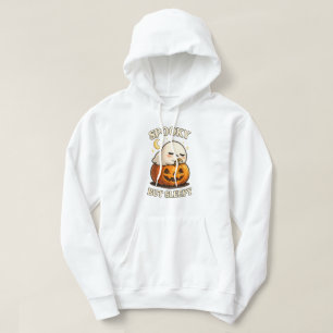 Grijs maar slaperig knuffel spook pompoen Hallowee Hoodie
