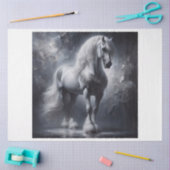Grijs Majestic Horse Decoupage Tissue Papier (Craft)