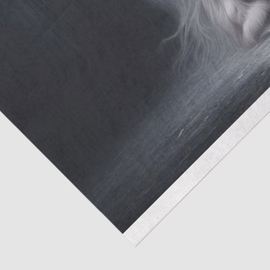 Grijs Majestic Horse Decoupage Tissue Papier (Detail)