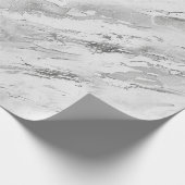 Grijs Majestic Marble Impressions Wrapping Paper Cadeaupapier (Hoek)