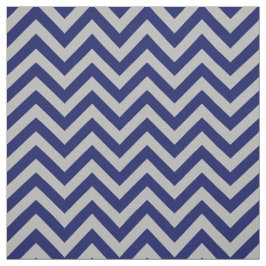 Grijs Marine Blauw LG Chevron ZigZag Patroon 12I Stof