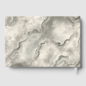  Grijs Marmer Bruiloft Gast Boek Gift (Achterkant)