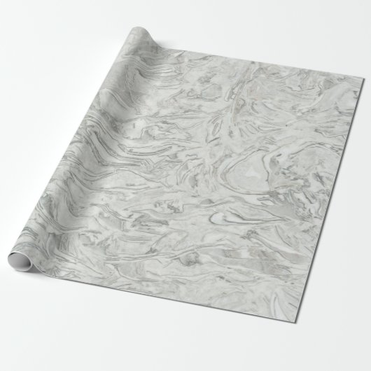 Grijs marmer cadeaupapier (Uitgerold)