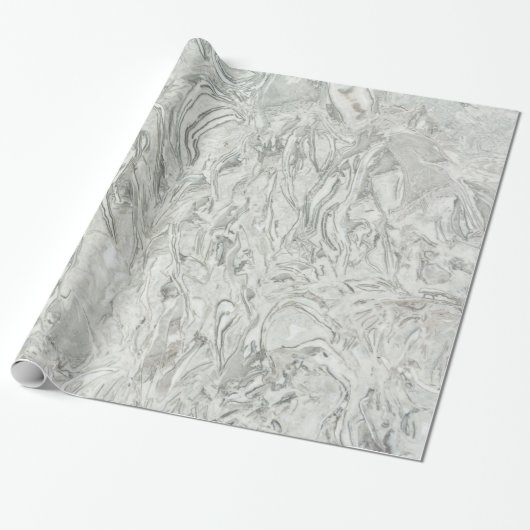 Grijs marmer cadeaupapier (Uitgerold)