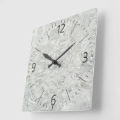 Grijs marmer vierkante klok (Hoek)