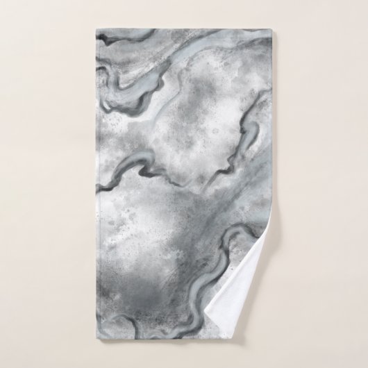 Grijs Marmeren Badhanddoeken Set Gift Bad Handdoek (Handdoek)