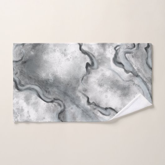 Grijs Marmeren Badhanddoeken Set Gift Bad Handdoek (Handdoek)