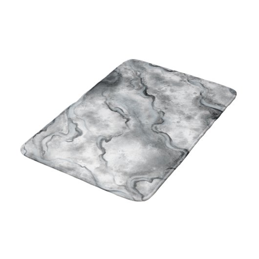 Grijs Marmeren Badmat Tapijt (Gekanteld)