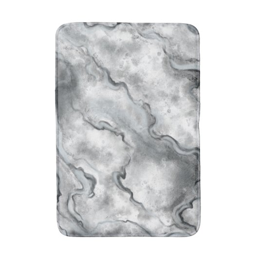 Grijs Marmeren Badmat Tapijt (Voorkant Verticaal)