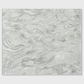 Grijs marmeren oppervlaktepatroon cadeaupapier (Vlak)