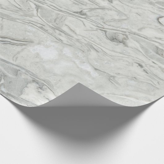 Grijs marmeren oppervlaktepatroon cadeaupapier (Hoek)