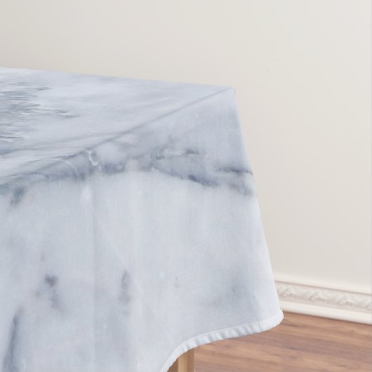 Grijs Marmeren Steen Patroon Print Tafelkleed (Voorbeeld)
