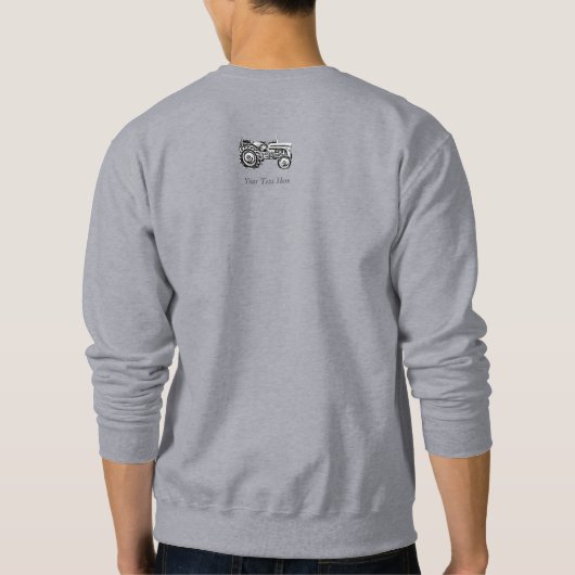  grijs massey-gisttractor sweatshirt (Achterkant)