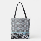 Grijs met een Splash Tote Bag (Achterkant)