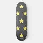 Grijs met gele sterren HAMbWG Skateboard (Voorkant)
