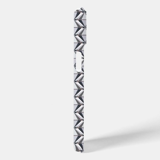 Grijs met Roze Case-Mate iPhone Case (Achterkant / Rechts)